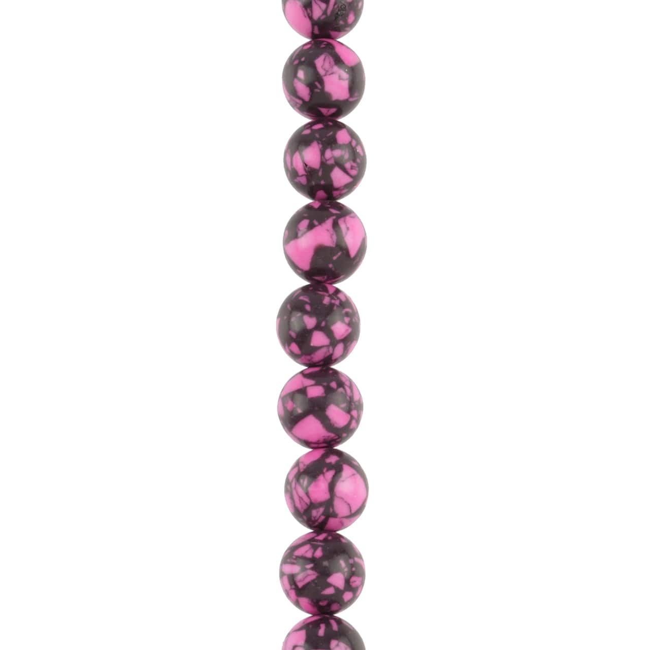 Bead Landing Clay Round Beads - Pink - 10 mm